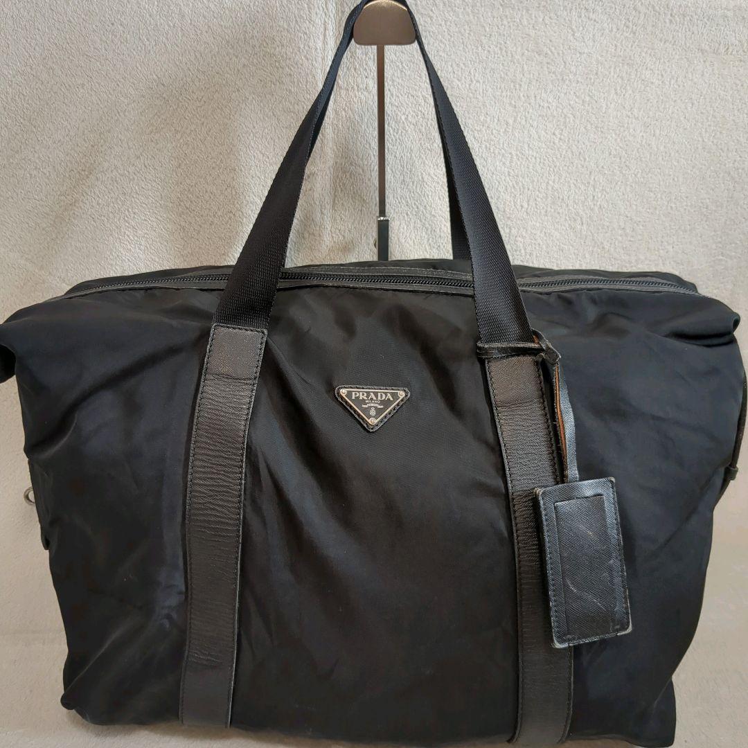 専用 PRADA プラダ テスートナイロン トートバッグ 三角ロゴ グリーンA4 トートバッグ ショルダーバッグ 三角ロゴ プレート テスート