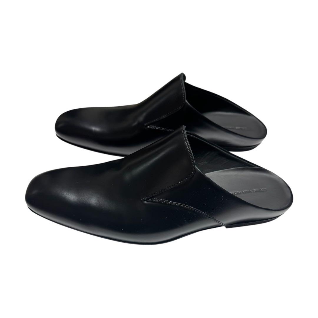 Dries Van Noten★オープントゥ レザー ミュール ウェッジヒール 新品☆ドリスヴァンノッテン ☆ レザー ミュール サンダル 41