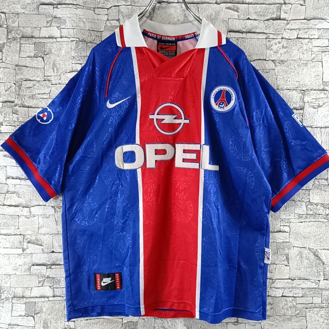 希少✨PSG 95-96 ナイキ パリサンジェルマン ゲームシャツ 英国製 L