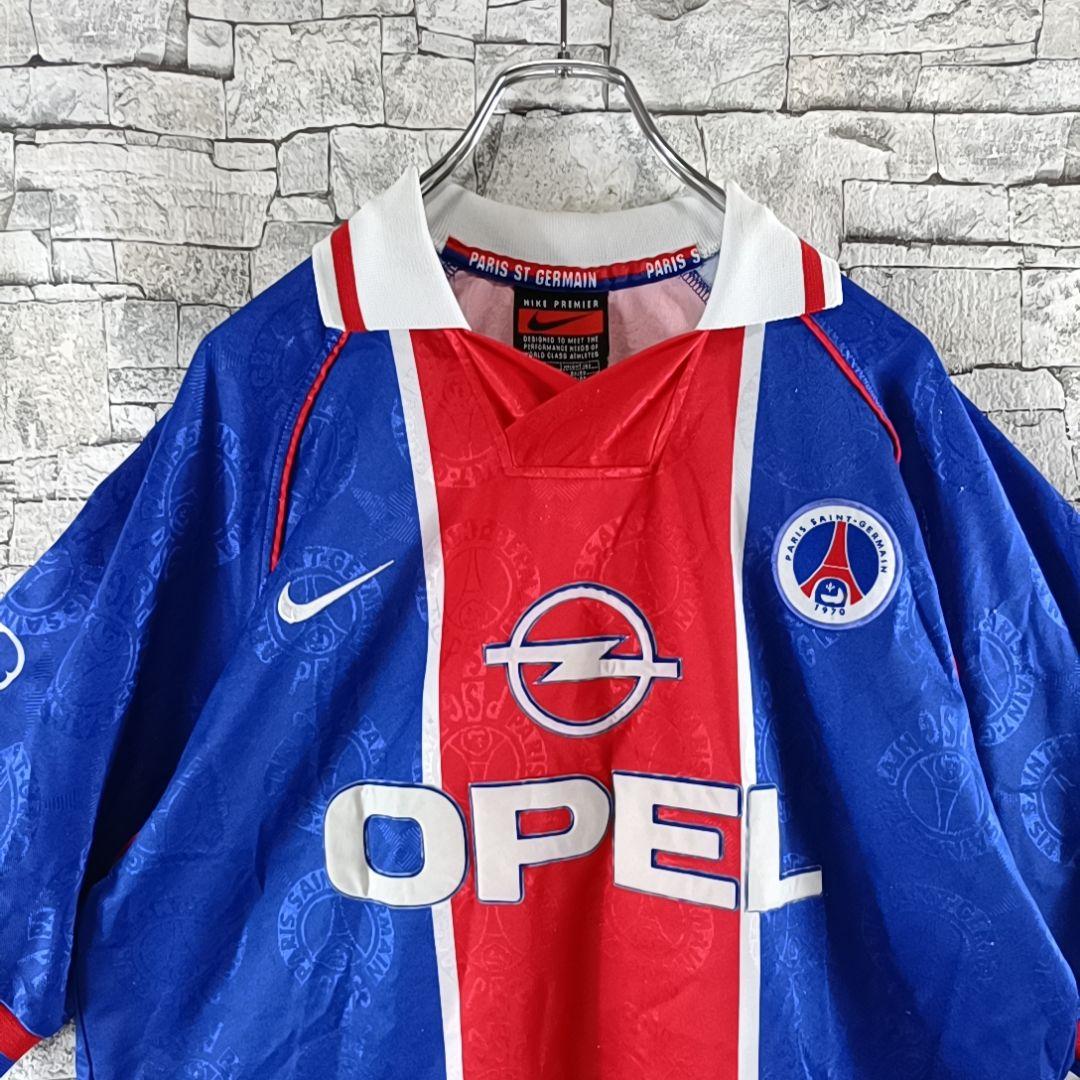 希少✨PSG 95-96 ナイキ パリサンジェルマン ゲームシャツ 英国製 L