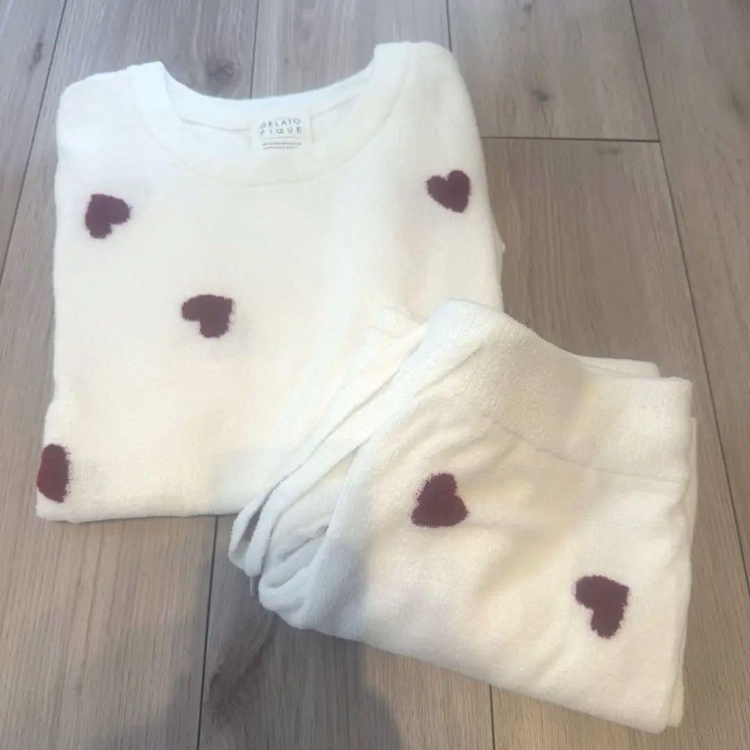 ジェラートピケ　gelatopique ハート　エアモコ　半袖　ショートパンツ