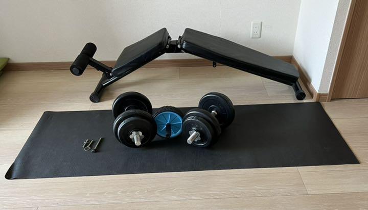 筋トレ トレーニングベンチ ダンベル 腹筋ローラー 腹筋 トレーニングマッド トレーニング用品 Stacotools Dk