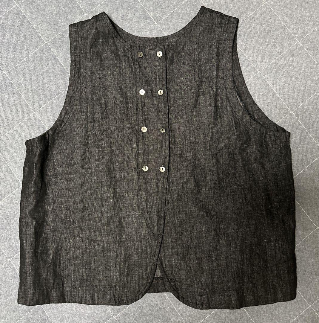 新品〜タグ付き MUKU （ムク）　レディース2WAY デニム　ベスト