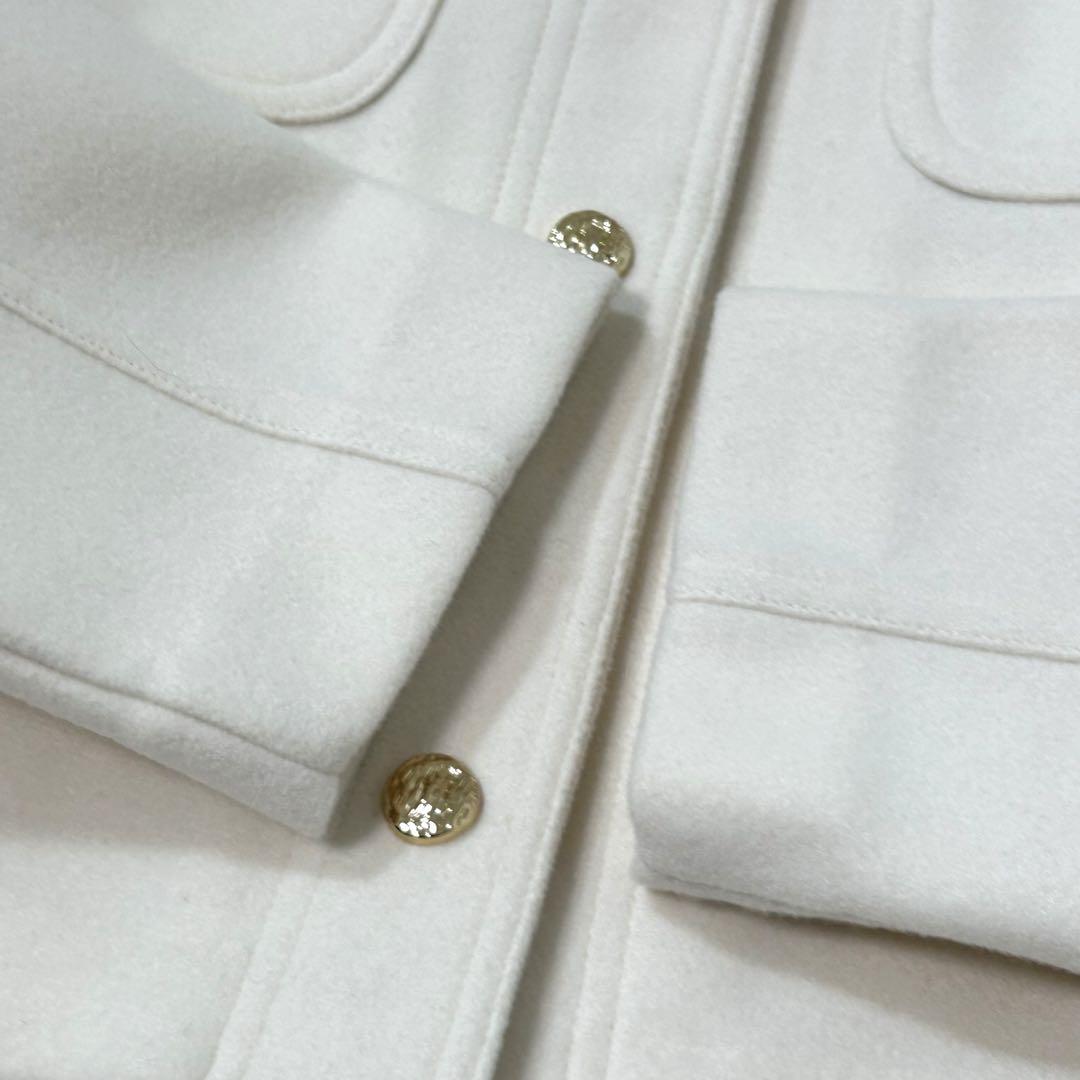 未使用タグ付き✨ZARA ノーカラージャケット 金ボタン M - メルカリ