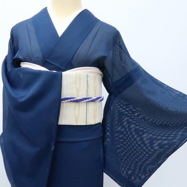 Y3024◆新品 洗える夏着物 絽 仕付け糸付 誂えポリ 手縫い仕立て 色無地