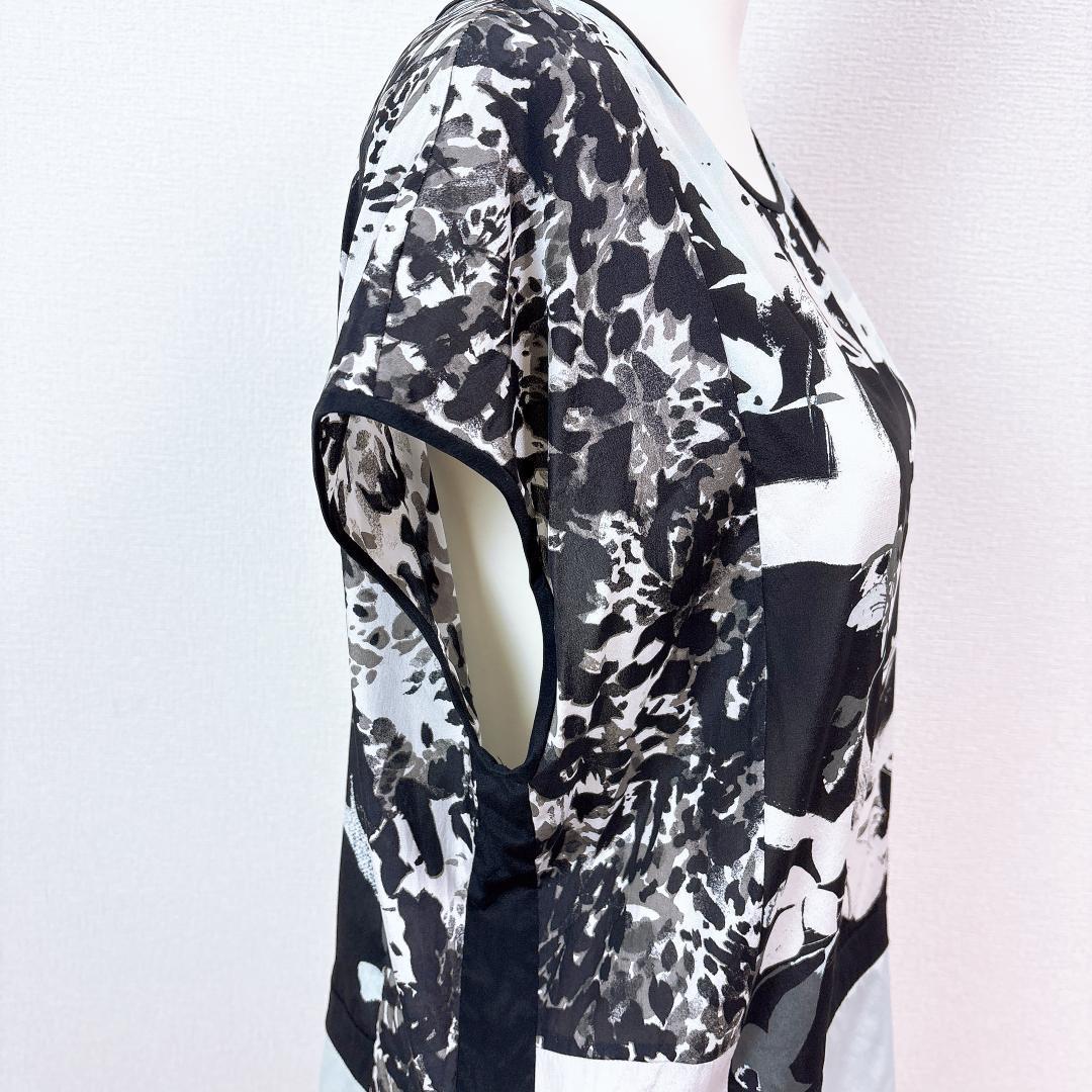美品】DKNY ダナキャラン ニューヨーク シルクカットソー