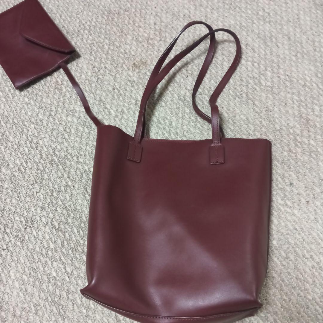 JIL SANDER NAVY トートバッグとポーチ セット