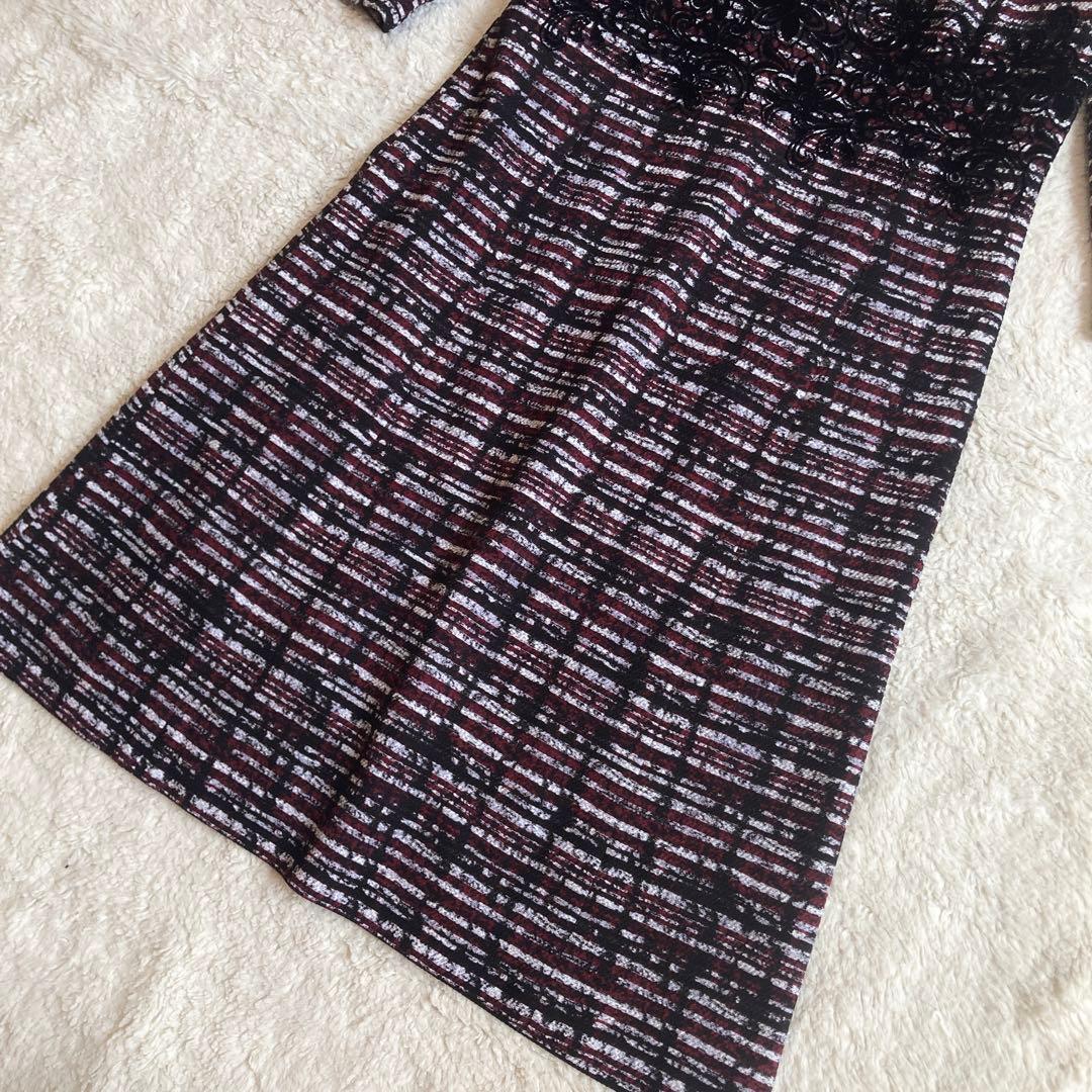 未使用級・近年モデル✨レリアン　ロングワンピース　フロッキー　総柄　洗える　M位