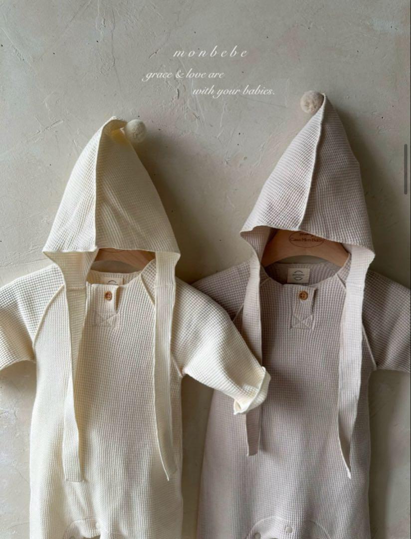 ♦︎新品♦︎monbebe waffle suit（with comoja） 退院着 - メルカリ