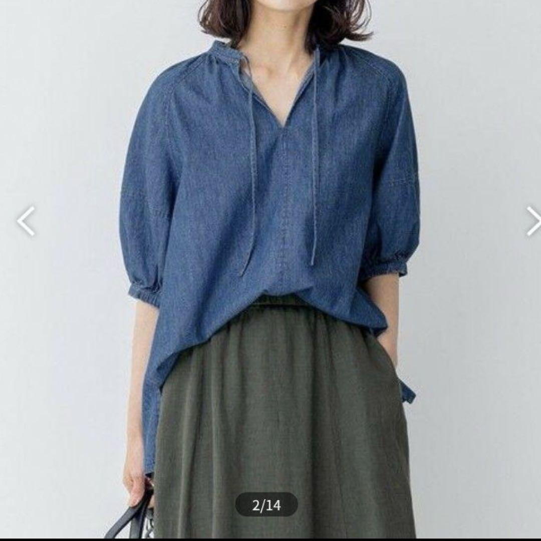 極美品❣️ 23区デニム 洗える ライトダンガリー サマー