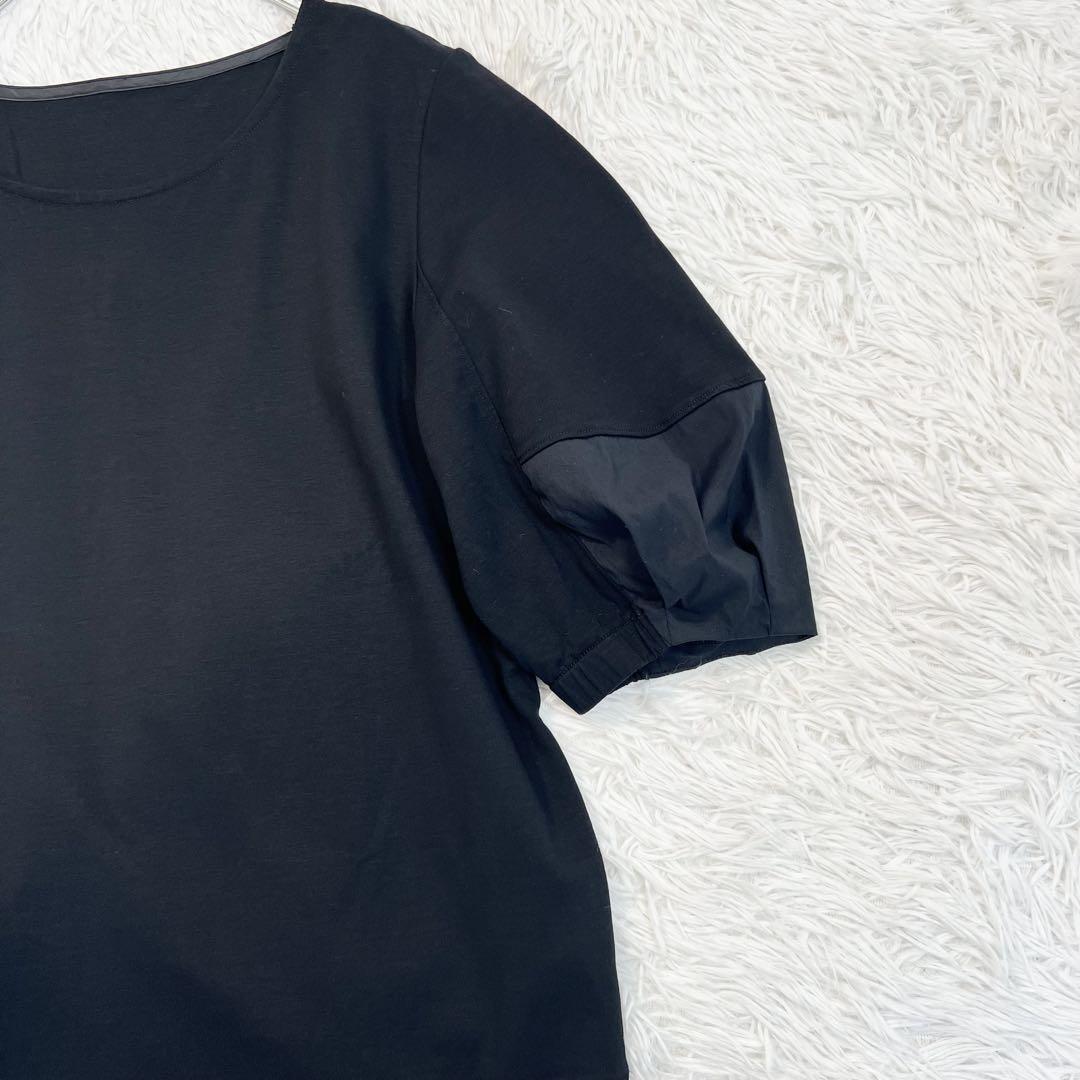 美品♡23区【洗える】パフスリーブ　ランタンスリーブカットソー　大きいサイズ44 美品♡23区【洗える】パフスリーブ ランタンスリーブカットソー