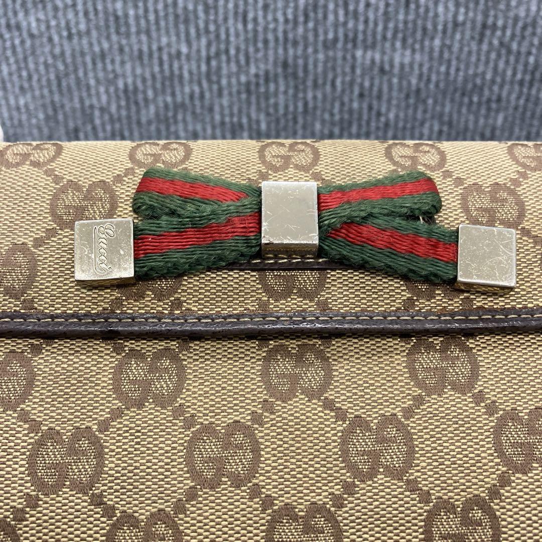 2025年新作アイテムが続々登場 グッチ GUCCI 長財布 2819 プリンシー リボン シェリーライン 小物