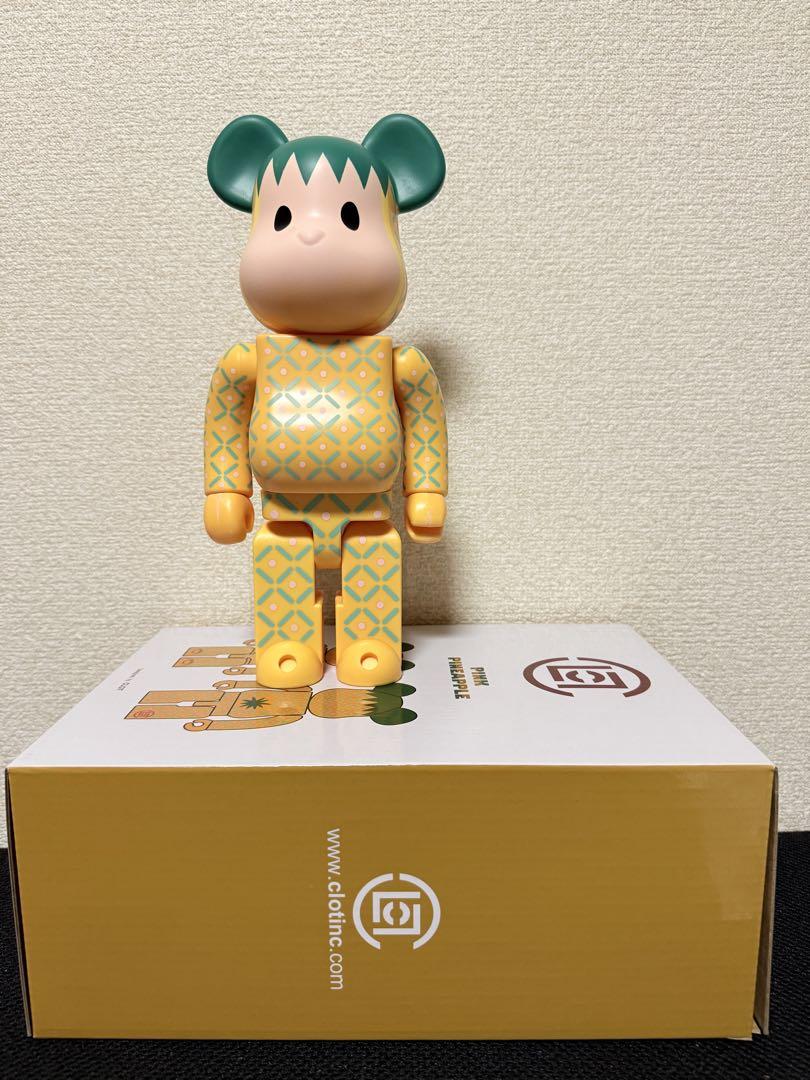 BE@RBRICK - ベアブリック CLOT メディコム トイ ピンク &quot;サマ フルーツ&quot; 1000% ベアブリック CLOT メディコム トイ ピンク 