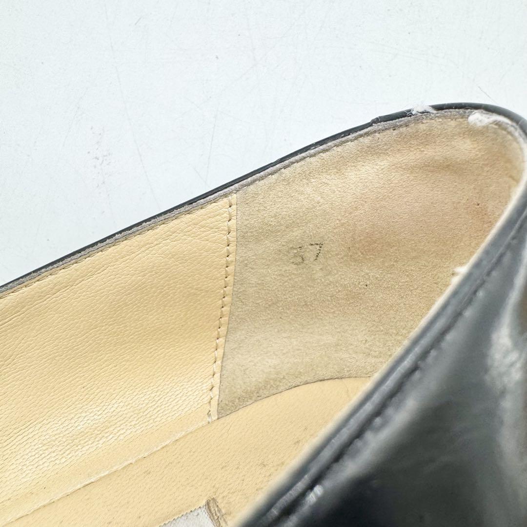 ジミーチュウ JIMMY CHOO フラットシューズ ビジュ― パテントレザー