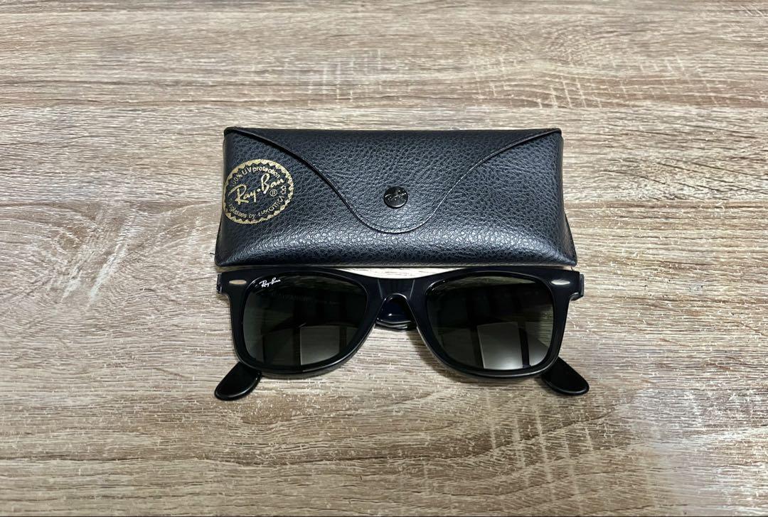 Ray-Ban ブラックサングラス ケース付き - メルカリ