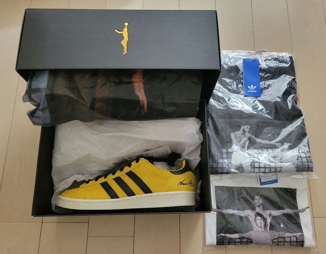 Bruce Lee × adidas シューズ Tシャツ2枚セット27.5cm adidas