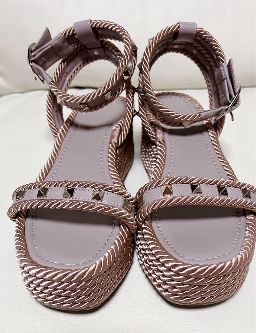 未使用に近い VALENTINO ヴァレンティノ サンダル ウェッジソール