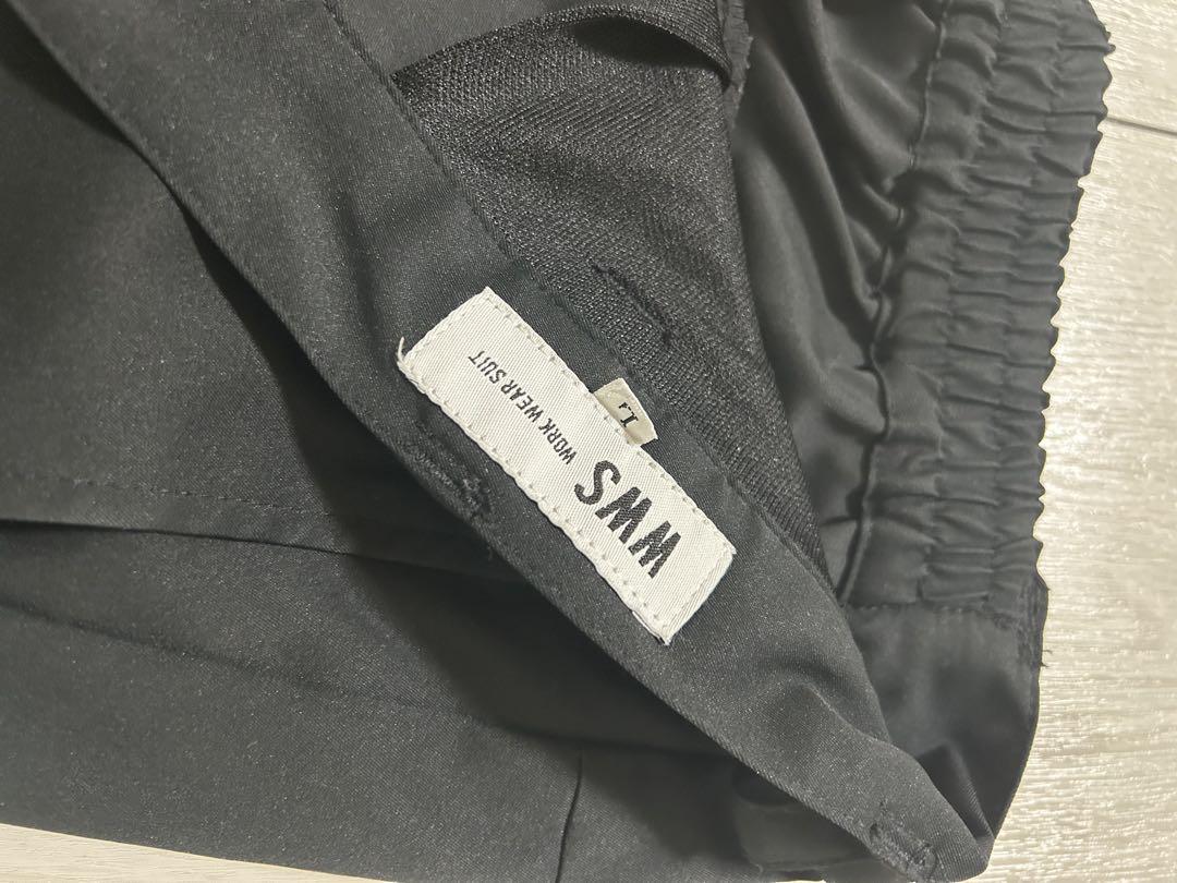 美品　WWS ブラックセットアップ　ジャケットM パンツL