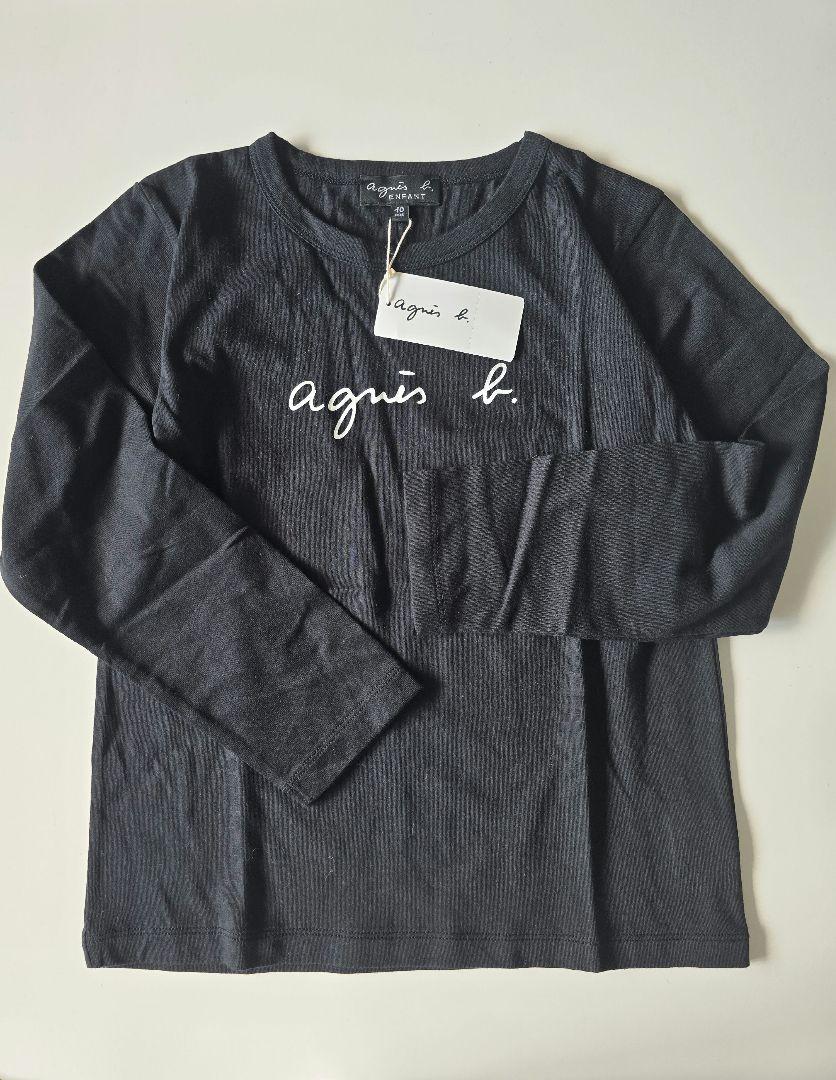 agnis b. ブラック長袖シャツ10