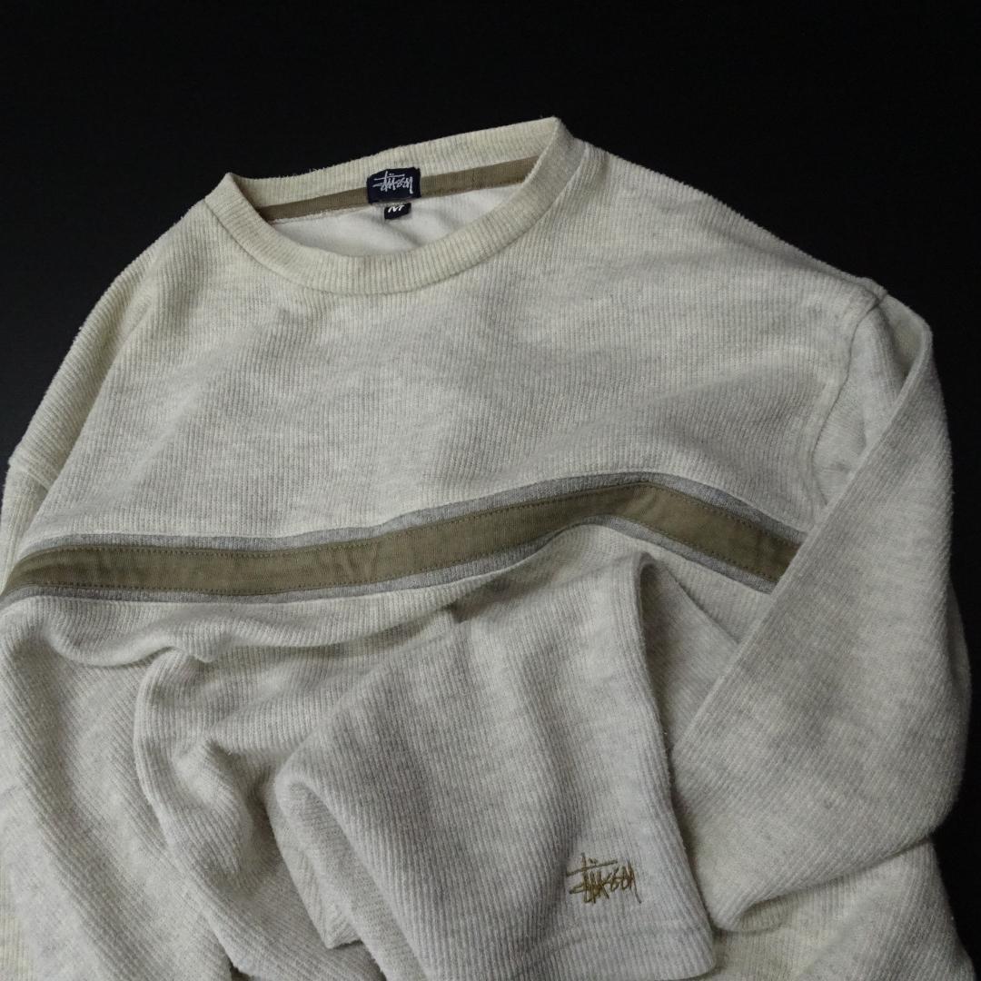 Stussy ステューシー 長袖セーター オールド 紺タグ USA製 90年代