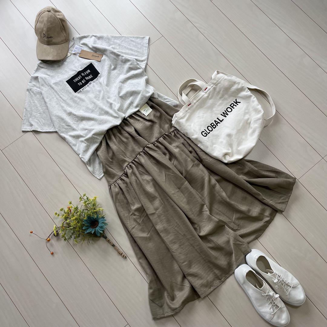 レディース服まとめ売りコーデ売り①夏服　アースカラー×大人カジュアル　ママコーデ