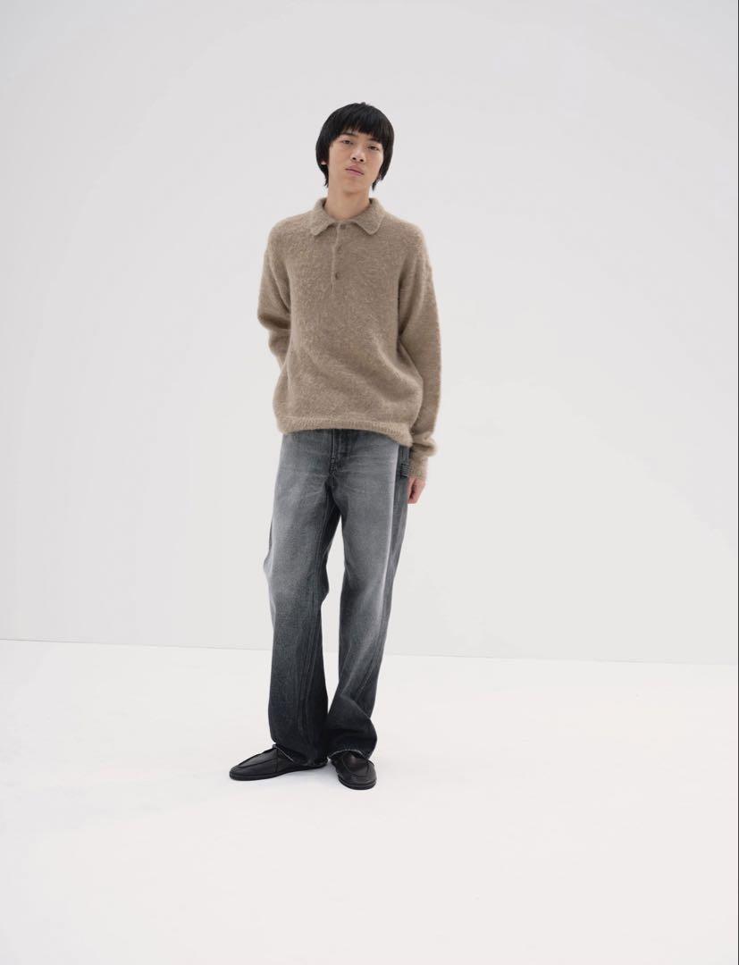 SELVEDGE FADED HEAVY DENIM PAINTER PANTS