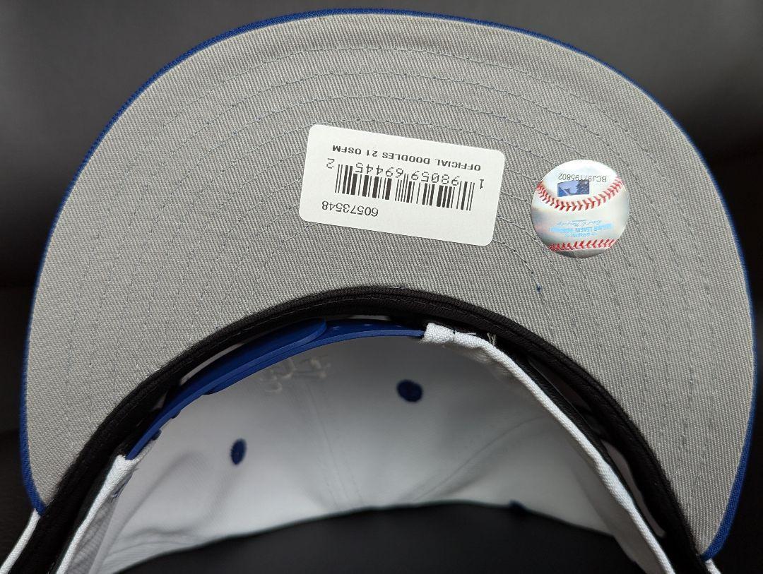 New Era Mets 青白 Doodle 刺繍キャップ 日本未発売