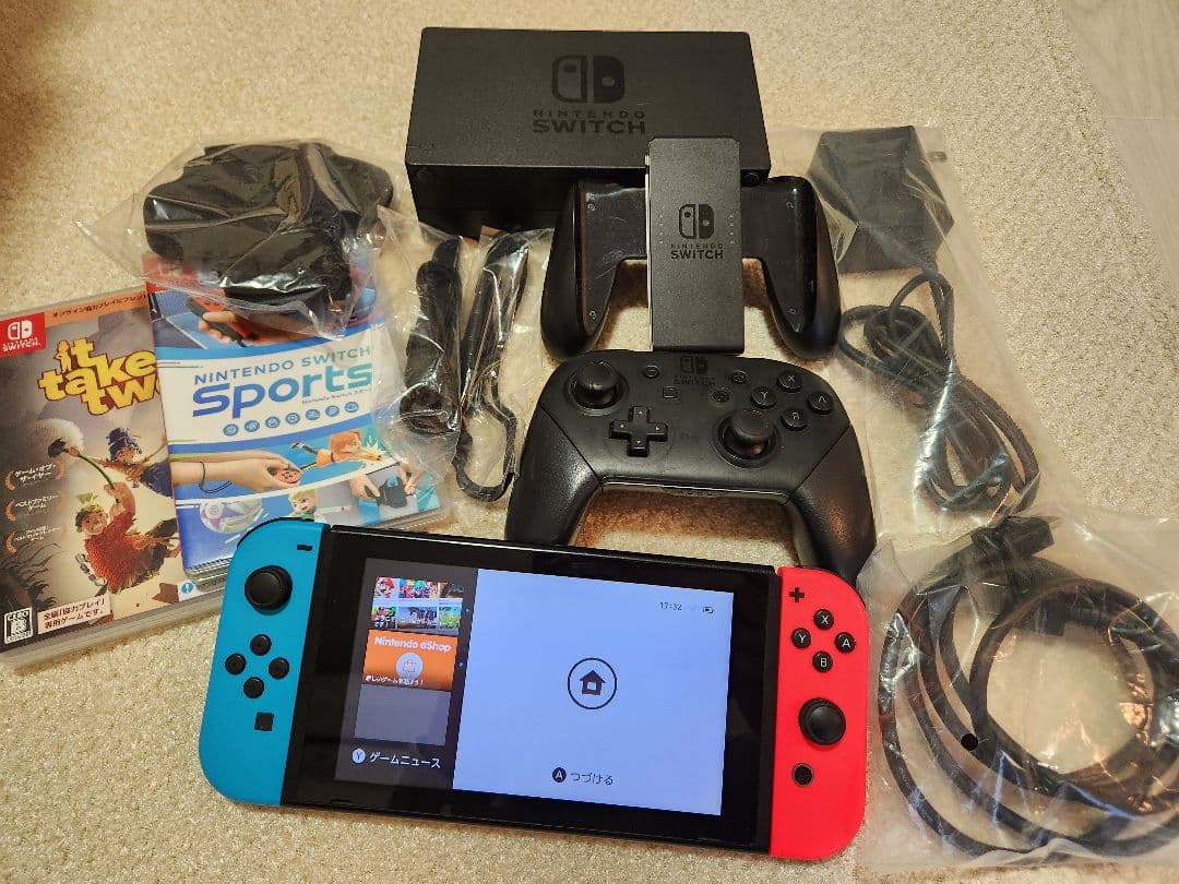 Nintendo Switch 青 赤 本体 ゲーム2本任天堂