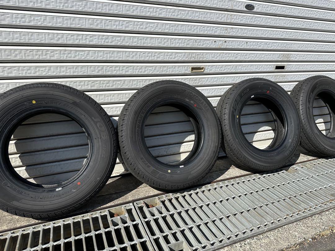 新品外しJOB RY52 145/80R12 80/78N LT タイヤ4本