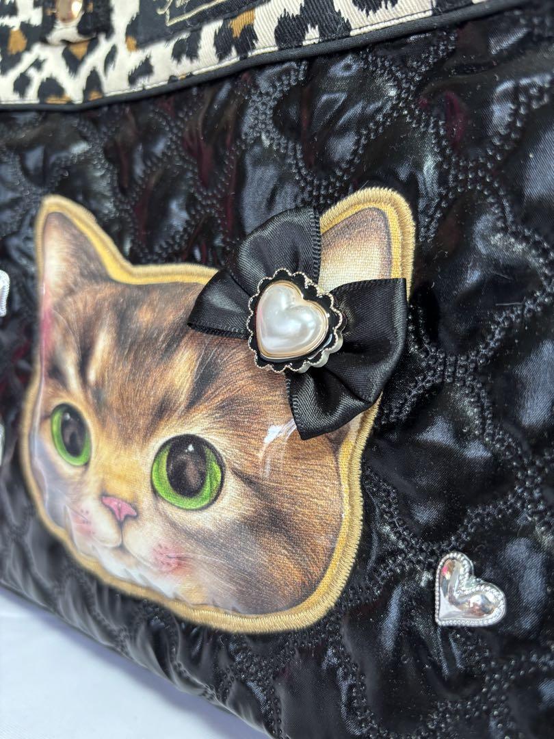 新品同様 コヤンイサムチョン 黒ヒョウ柄 サンダーちゃん トートバッグ トートバッグ