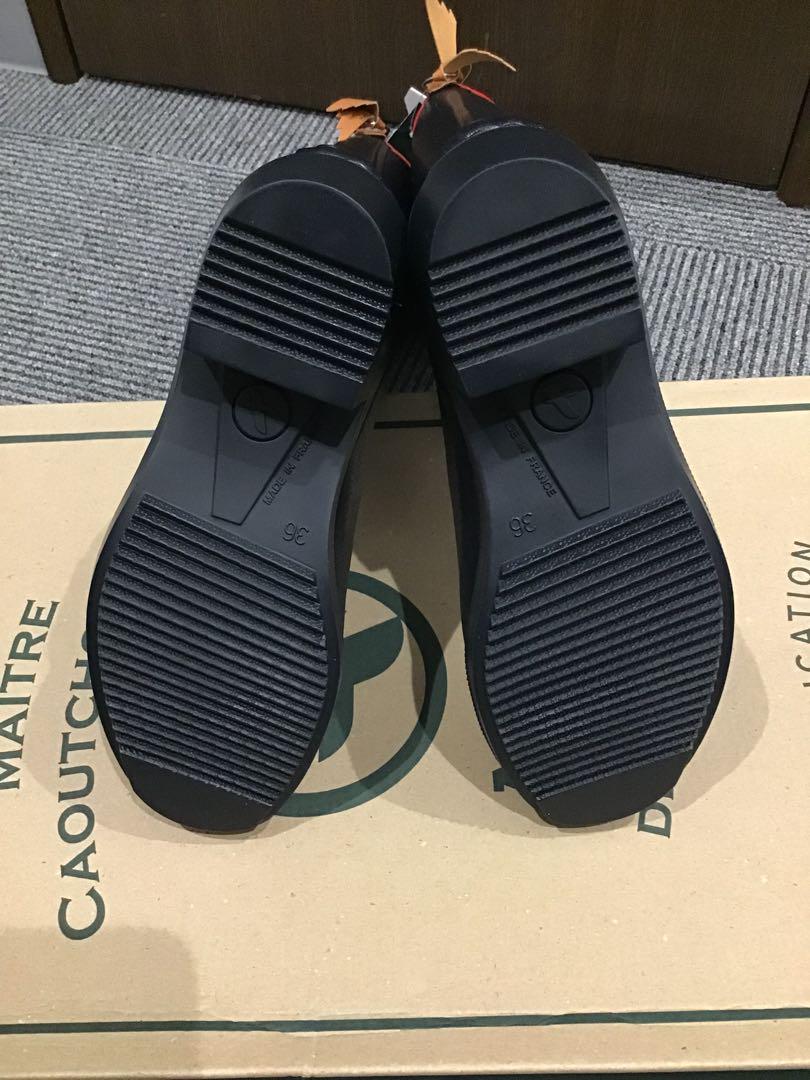 AIGLE ブラック レインブーツD