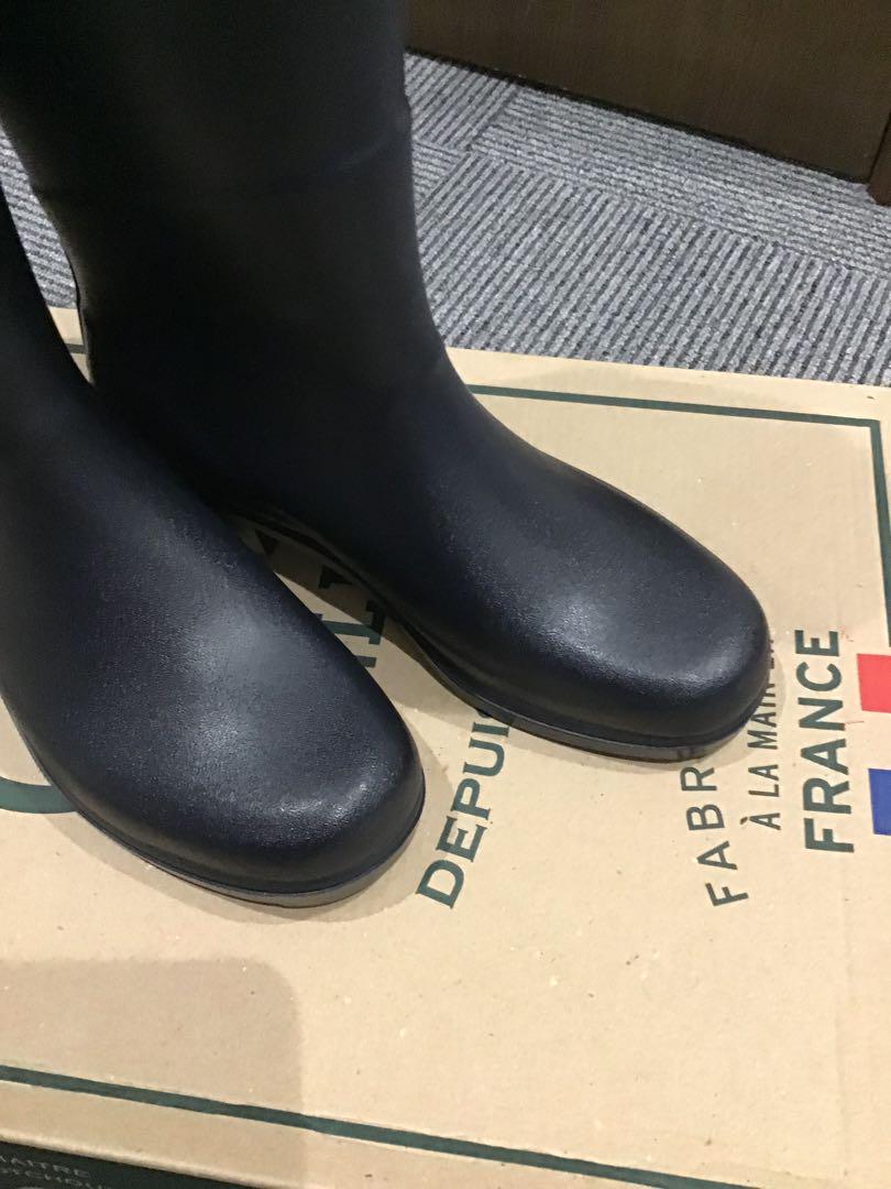 AIGLE ブラック レインブーツD