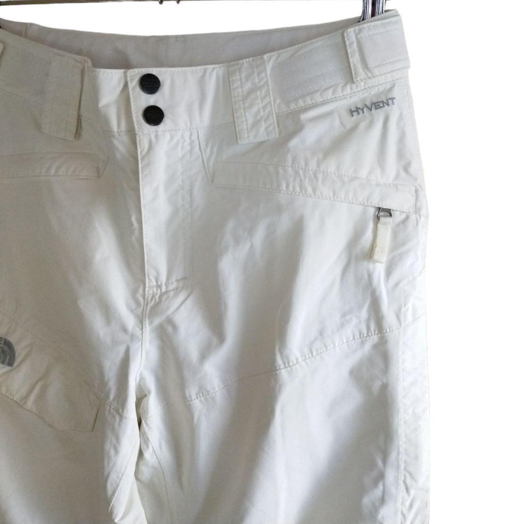 【高機能】US ノースフェイス 白 HYVENT スノーボード パンツ XS