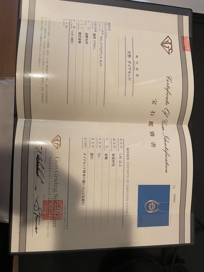 馬蹄ネックレス 証明書・ポーチ付き