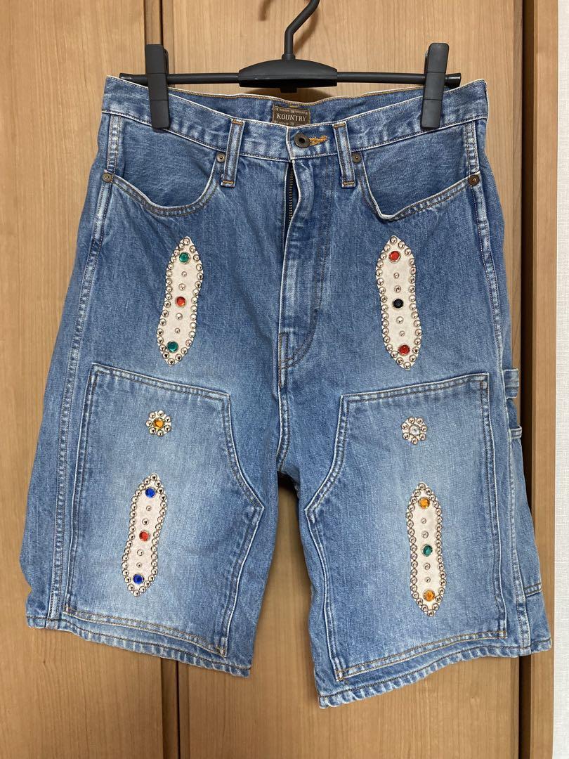 即完売!激レア品!KAPITAL スタッズショートパンツ!
