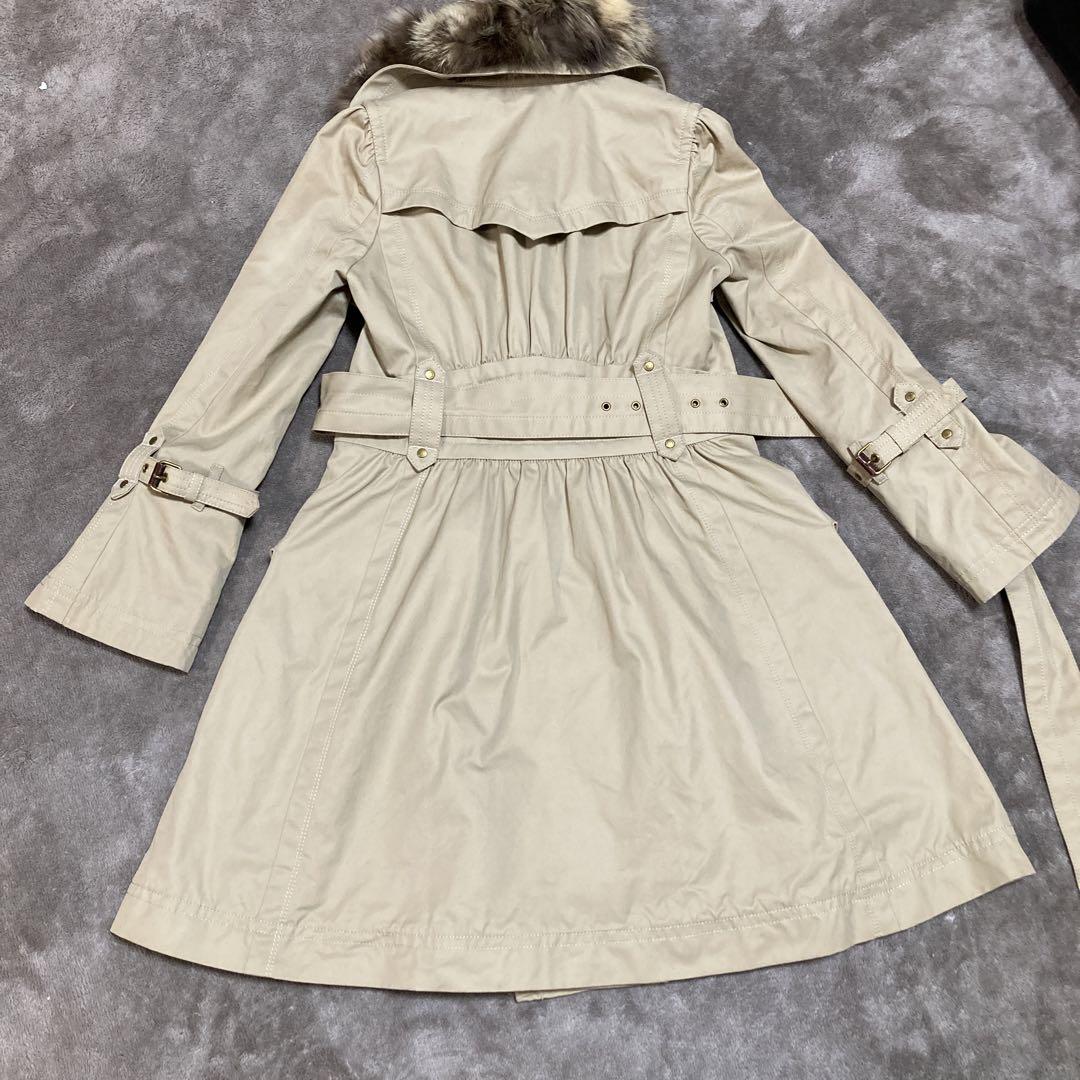 BURBERRY  トレンチコート  ファー付　ライナー付  ノバチェック