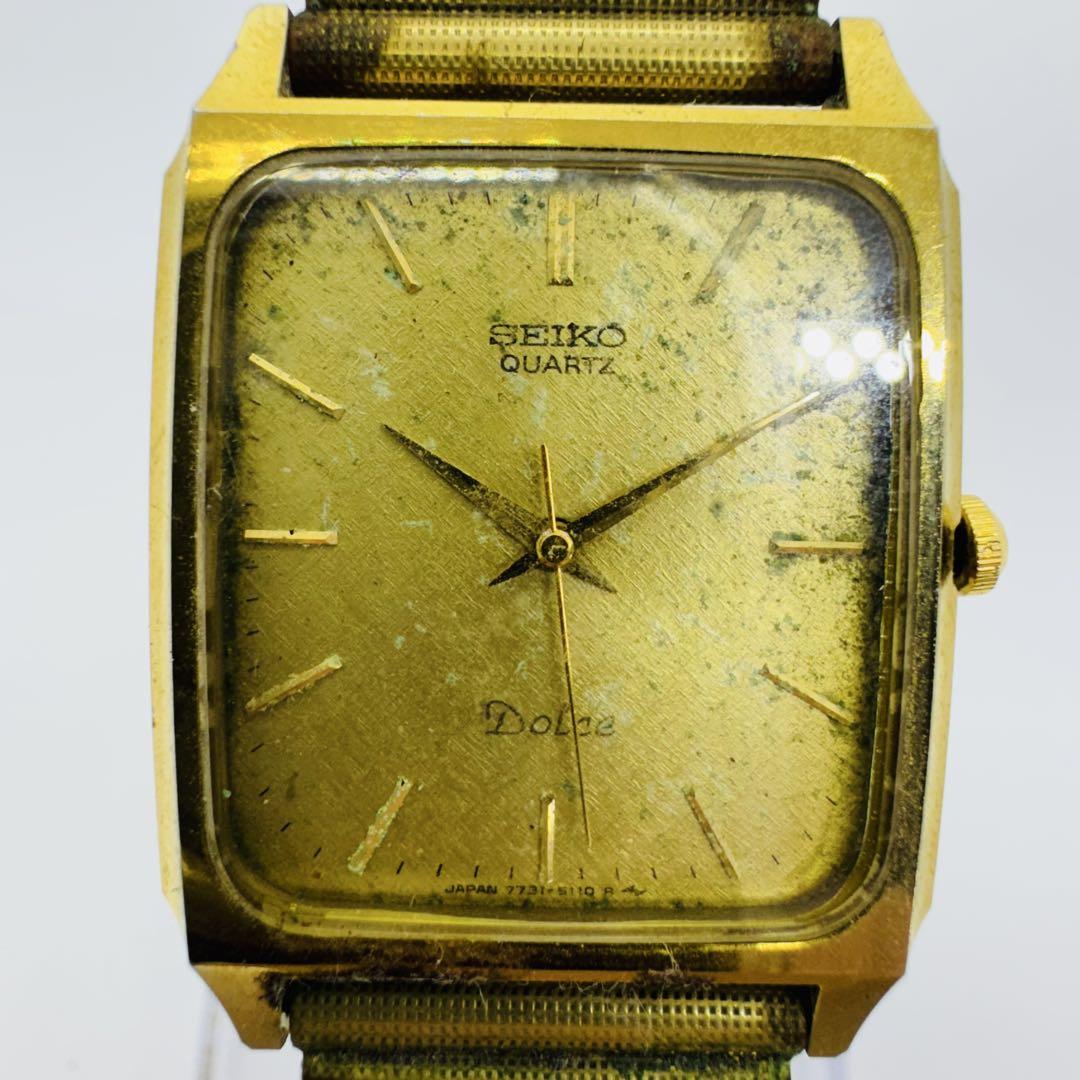 ✨SEIKO✨セイコー✨ドルチェ✨7731-5110✨ゴールド✨メンズ✨腕時計✨
