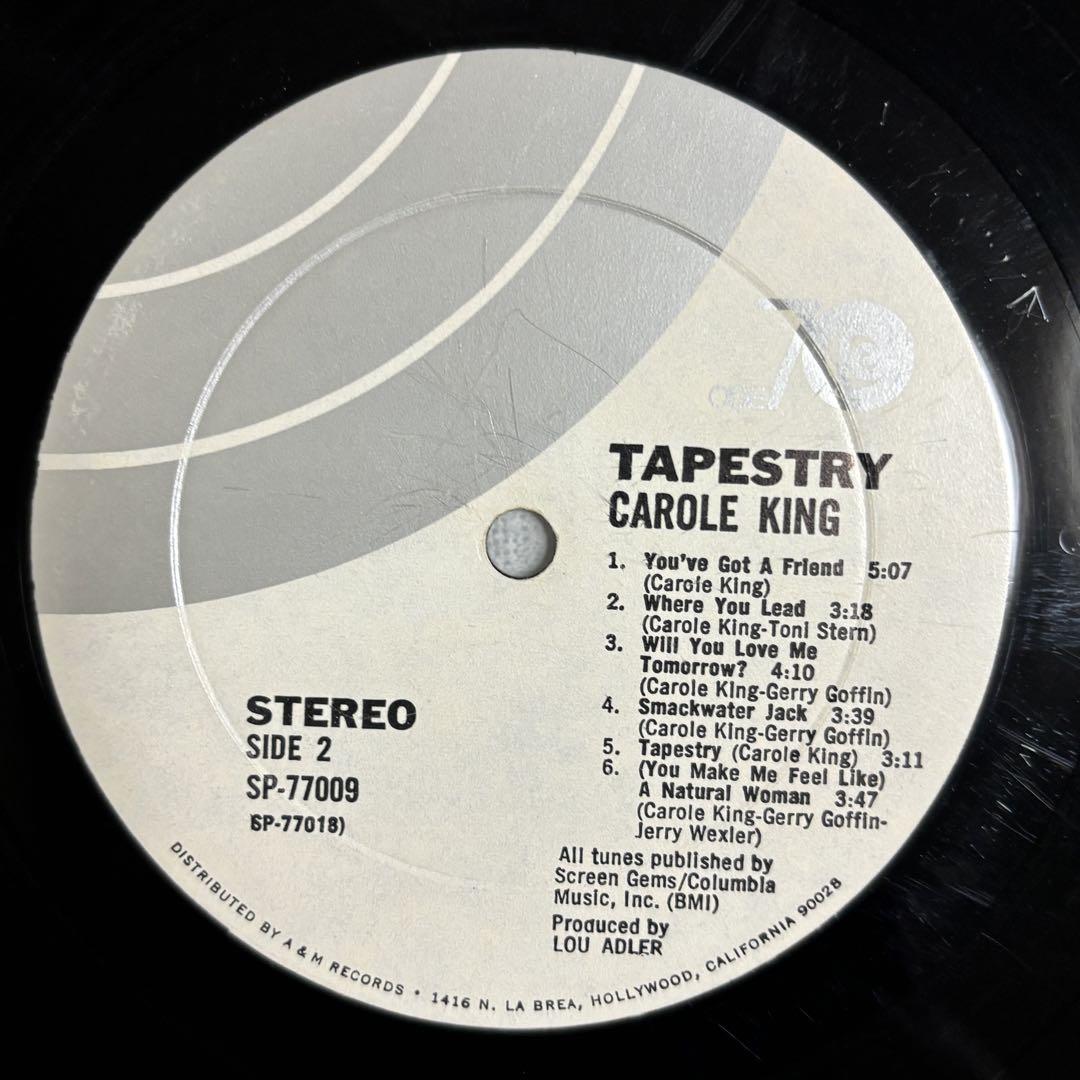 【レコード】Tapestry／Carole King（USオリジナル）