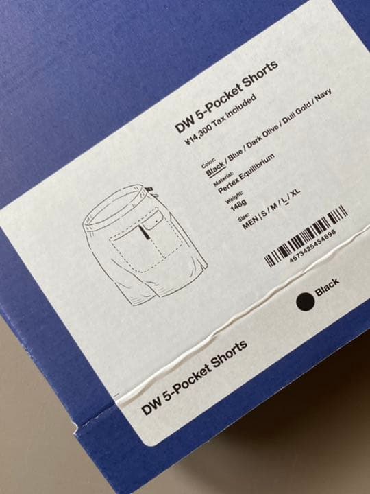 山と道 DW 5-Pocket Shorts 黒 L 2021モデル 新品未使用