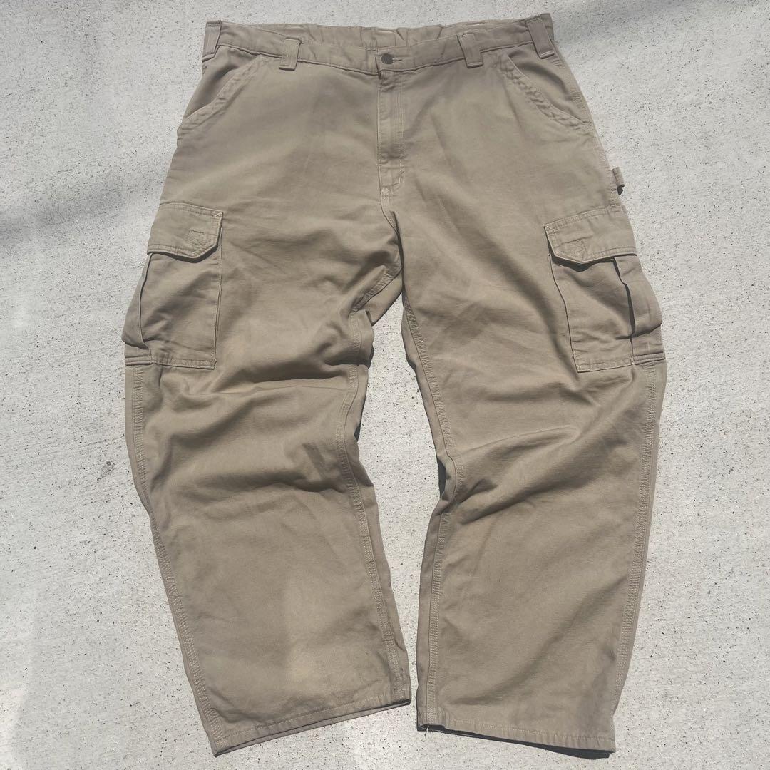 T4816 Carhartt ダブルニー　ペインターパンツ　USA製　古着 90s USA製 carharttカーハート ダブルニー ダック地 ペインター