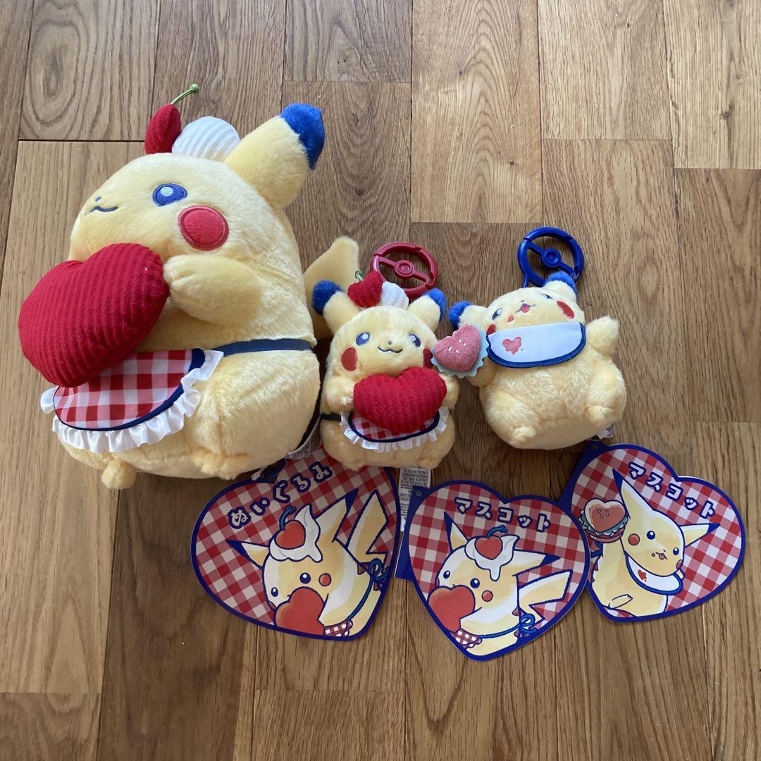 PIKACHU DINER・ぬいぐるみ・マスコット ハート ハンバーガー