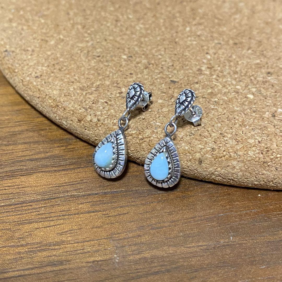 ALZUNI　silver925ピアス セット　天然石　ラリマー