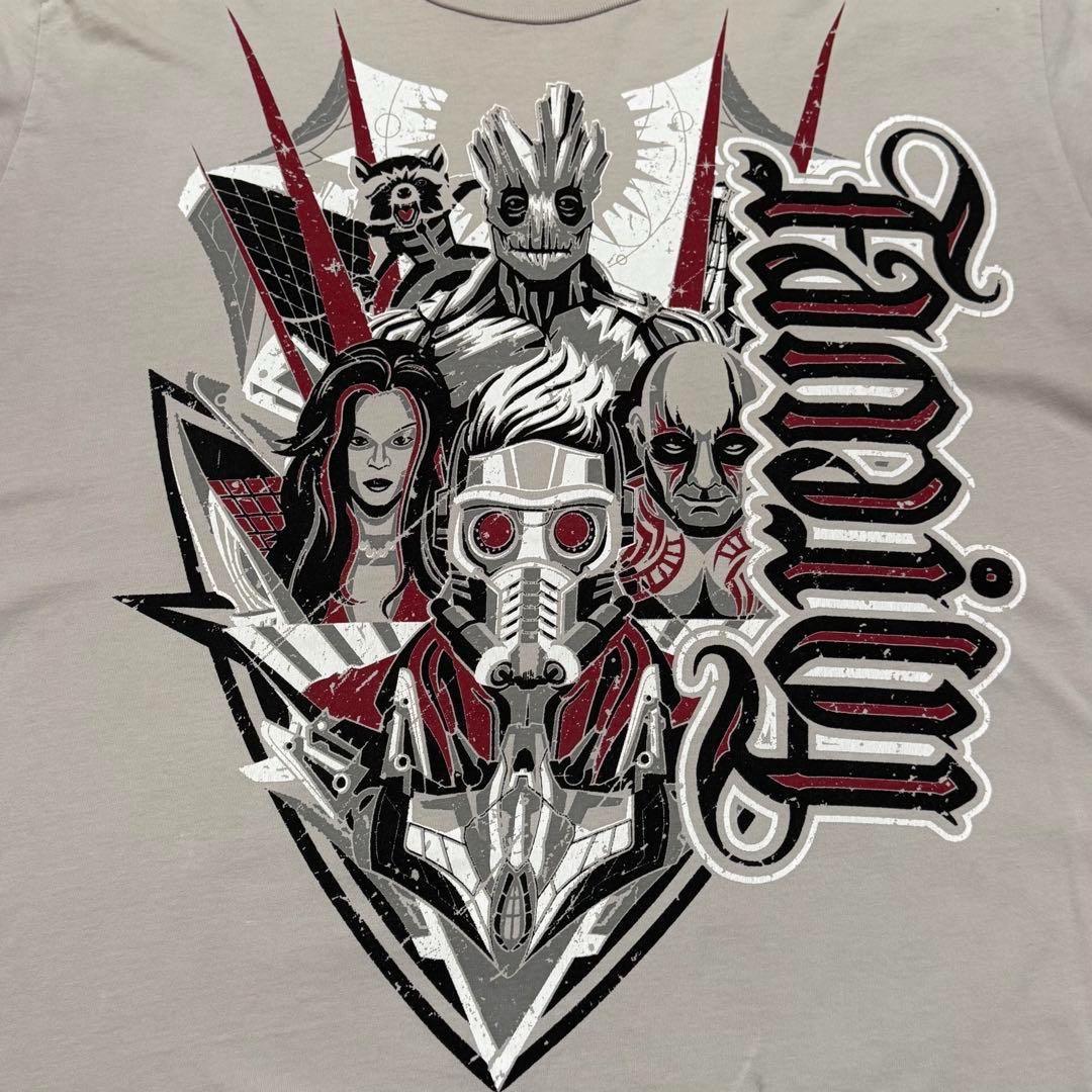 marvel ガーディアンズオブギャラクシー グルート ビッグロゴTシャツ XL