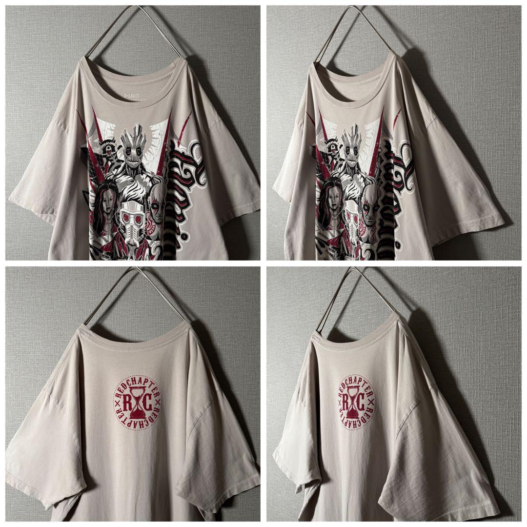 marvel ガーディアンズオブギャラクシー グルート ビッグロゴTシャツ XL