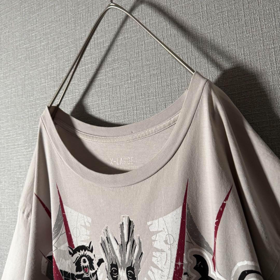 marvel ガーディアンズオブギャラクシー グルート ビッグロゴTシャツ XL