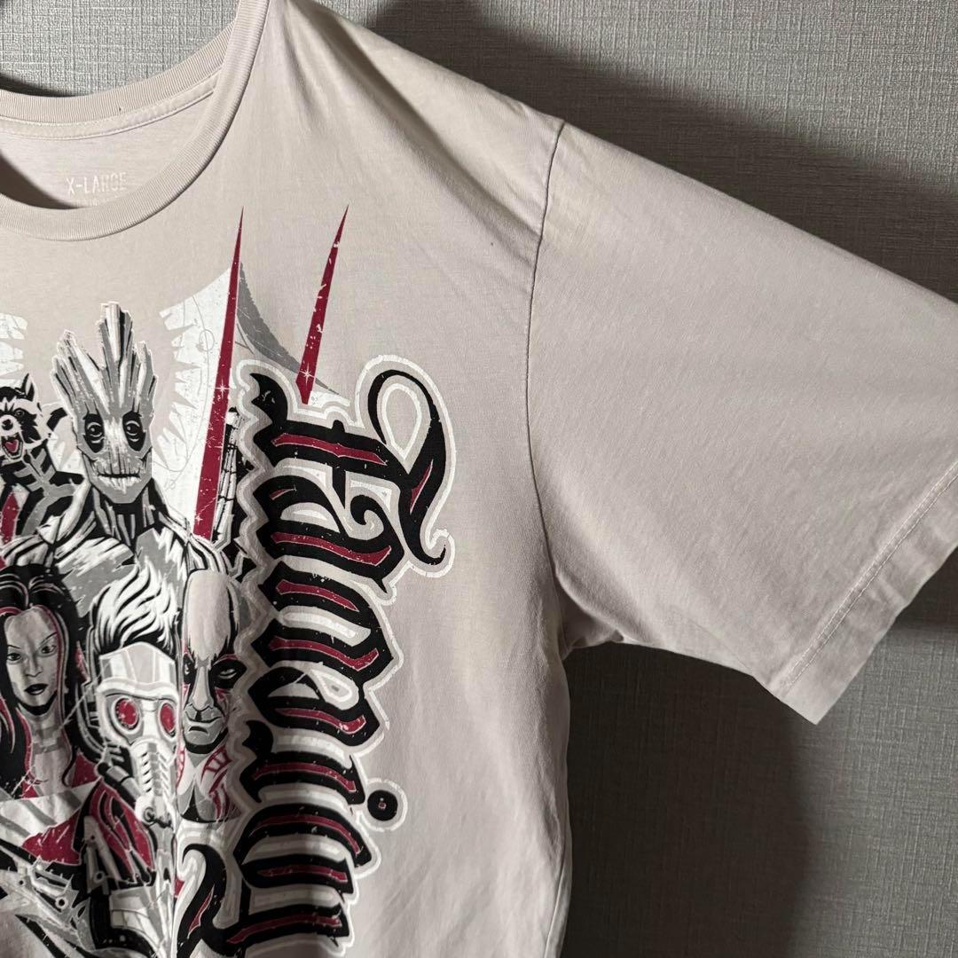 marvel ガーディアンズオブギャラクシー グルート ビッグロゴTシャツ XL