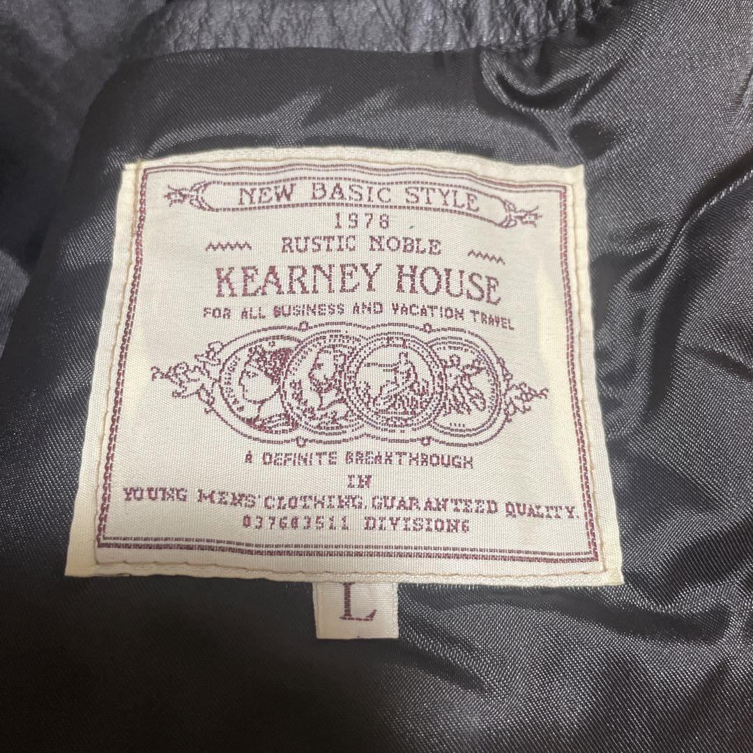 【はこぽす対応商品】 値下げ】90's KearneyHouse L レザーブルゾン カーニーハウス ジャケット・アウター
