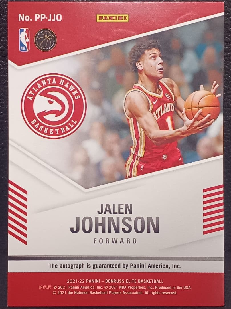 49枚 Jalen Johnson RC Auto サイン目立った傷や汚れなし UP786_INFO