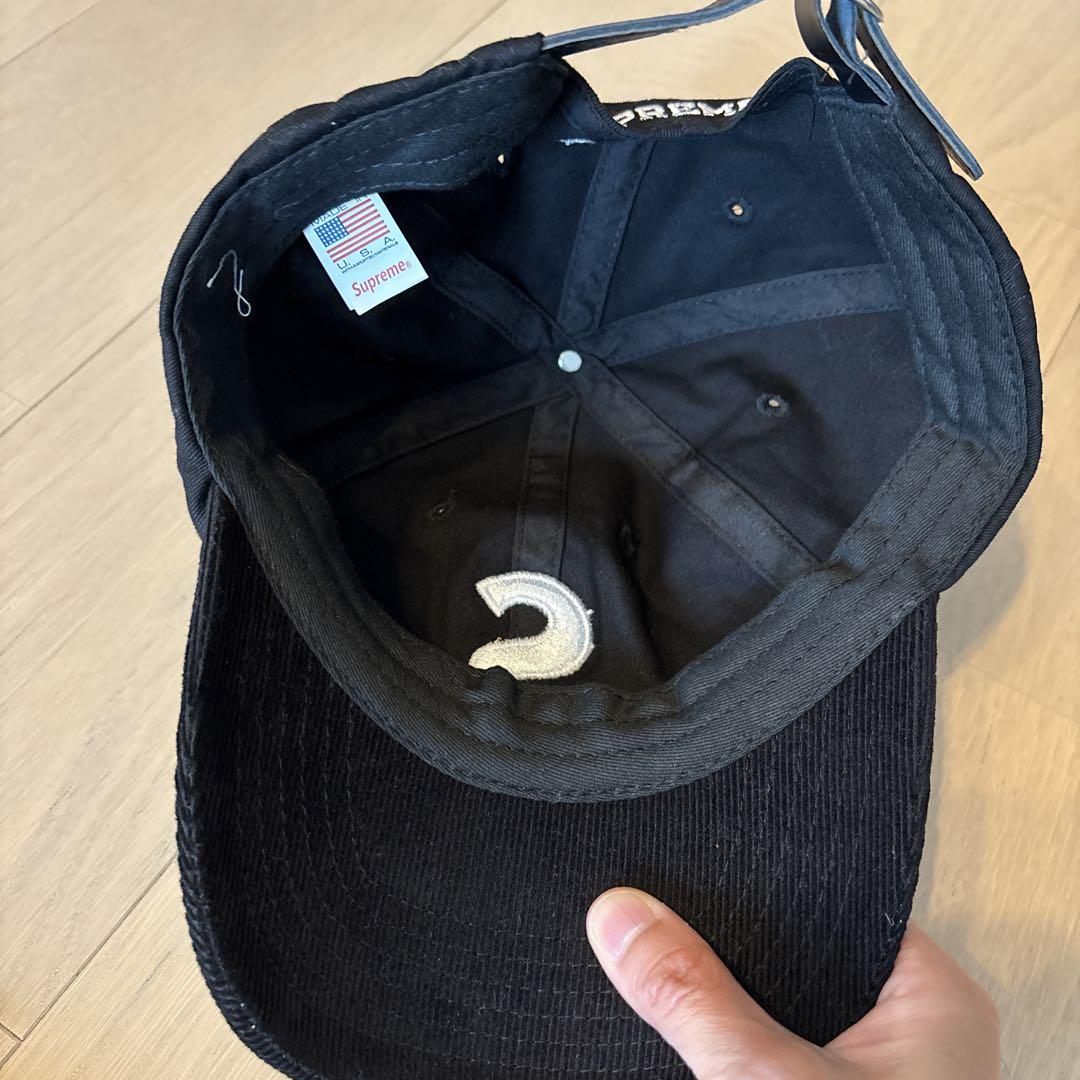 Supreme 2トーンカラーSロゴ 6パネル キャップ ブラック