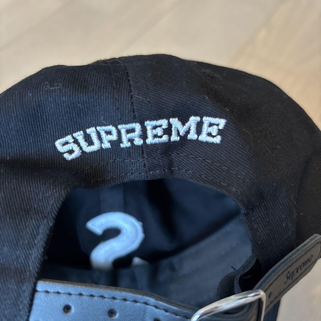 Supreme 2トーンカラーSロゴ 6パネル キャップ ブラック